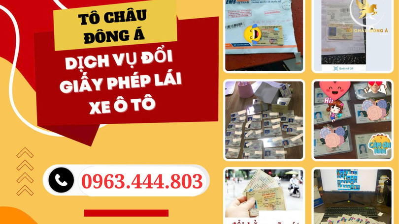 Dịch vụ đổi bằng lái xe tại Phú Thọ tốt nhất