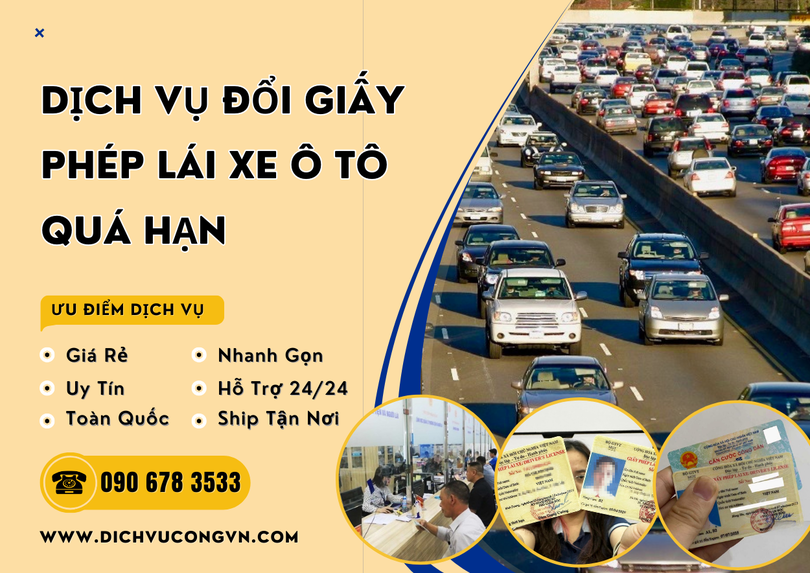 Đổi giấy phép lái xe ô tô tại Bắc Giang quá hạn