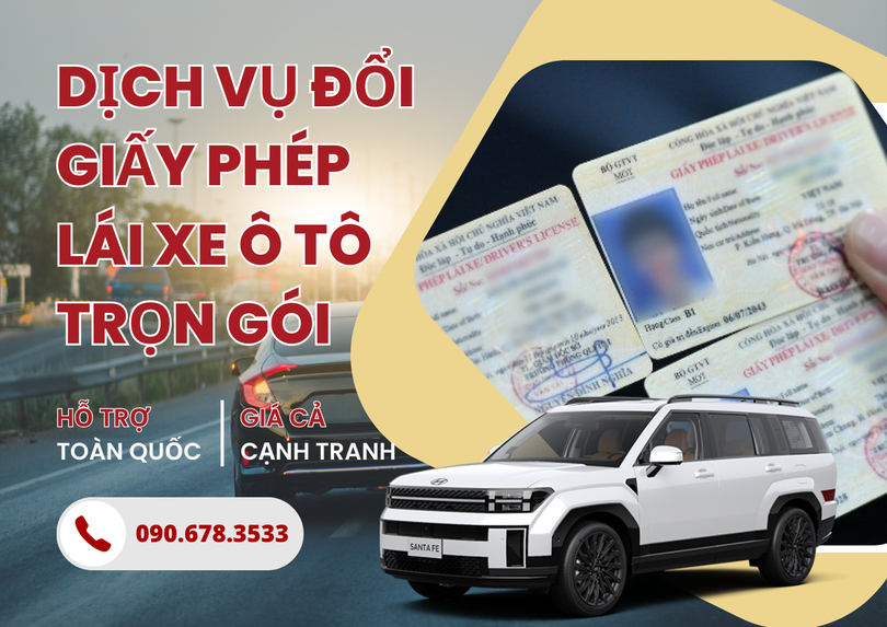 Dịch vụ đổi giấy phép lái xe ô tô tại Huế trọn gói