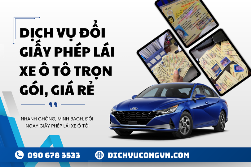 Đổi giấy phép lái xe ô tô tại Nghệ An