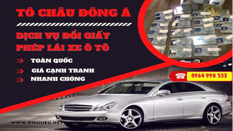 Đổi giấy phép lái xe ô tô tại Thái Nguyên