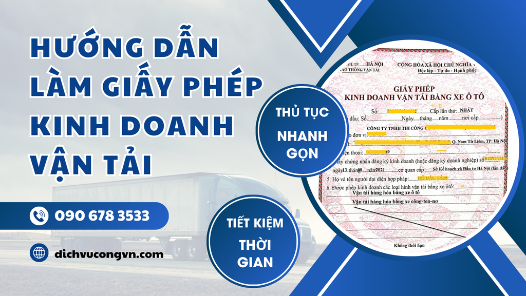 Cách xin giấy phép kinh doanh vận tải tại Bắc Ninh