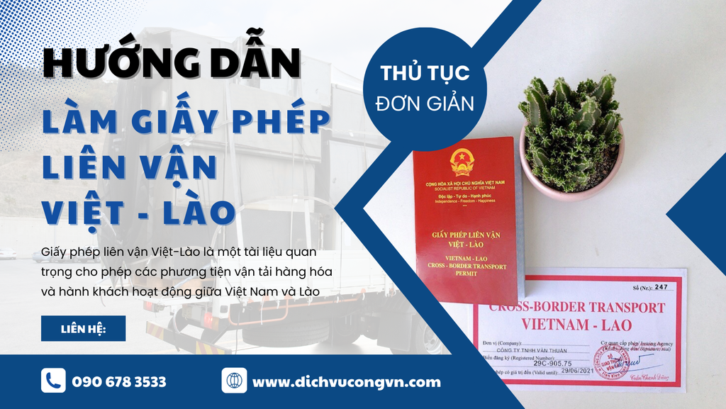 Hướng dẫn làm thủ tục giấy phép vận tải quốc tế Việt-Lào ở Hà Nội.