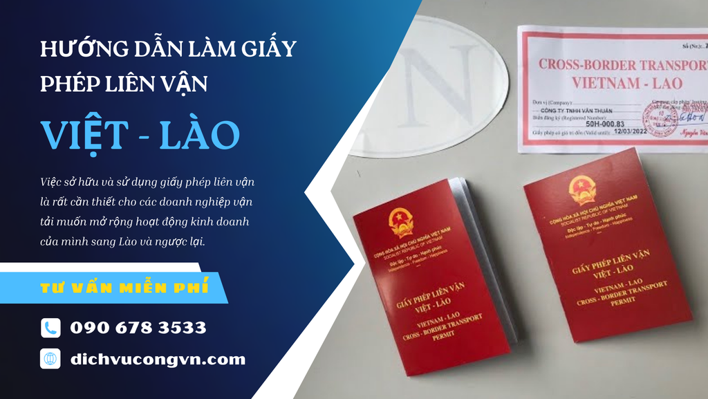 Hướng dẫn cách làm giấy phép liên vận Việt-Lào ở Hà Nội.