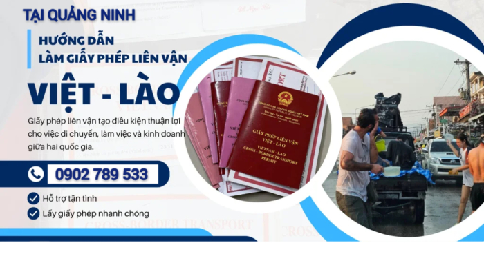 Hướng dẫn làm giấy phép liên vận Việt Lào