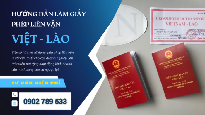 hướng dẫn làm giấy phép liên vận Việt Lào