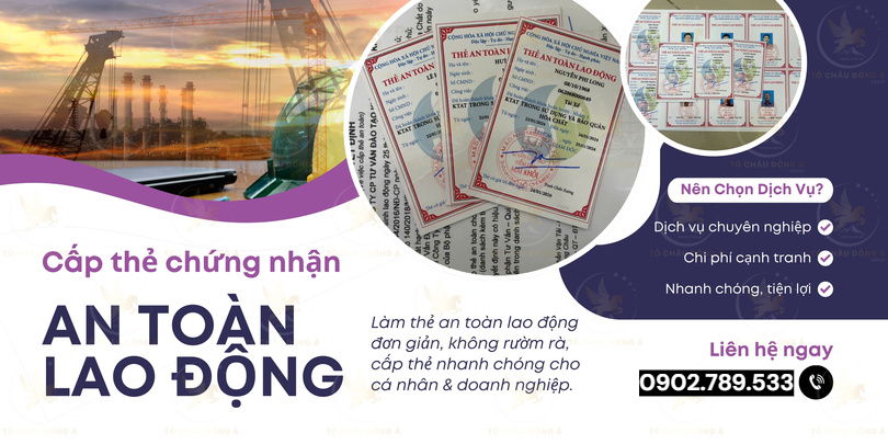 làm thẻ An toàn lao động tại Hải Phòng giá rẻ