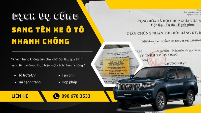 Sang tên xe ô tô có bắt buộc không