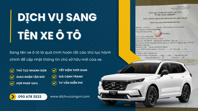 Sang tên xe ô tô tại Vũng Tàu có bắt buộc không?