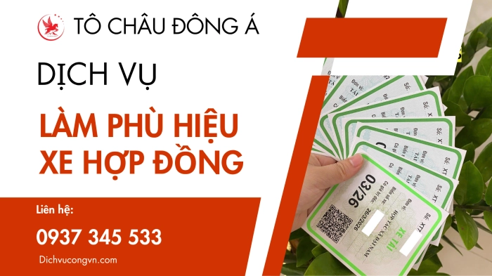 LÀM PHÙ HIỆU XE HỢP ĐỒNG TẠI THÁI NGUYÊN
